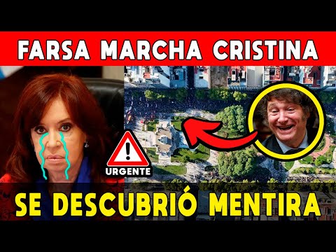 FARSA MARCHA CRISTINA KIRCHNER 🚨 SE DESCUBRIÓ MENTIRA: DECÍAN 1 MILLÓN PERO FUERON 150.000